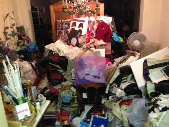 The entrance of the hoarder house.