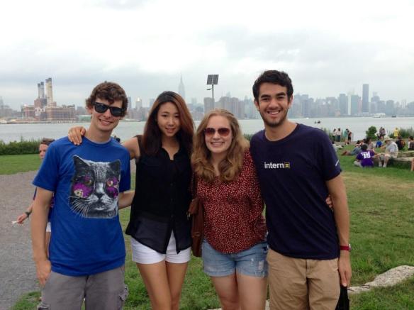 The view of Manhattan from Brooklyn.