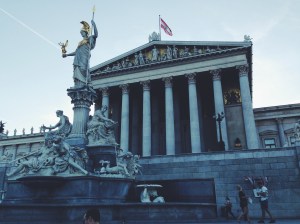The Austrian Parliament Building.