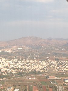 View of Athens from my plane window