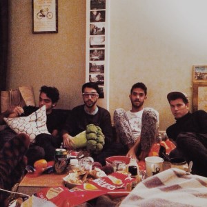 Hanging out in the living room (AKA my room)