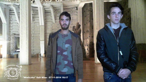 Josh and me at the Wieliczka Salt Mine