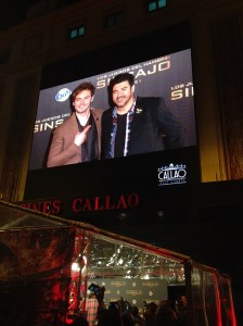 Sam Claflin at the Hunger Games premiere in Madrid